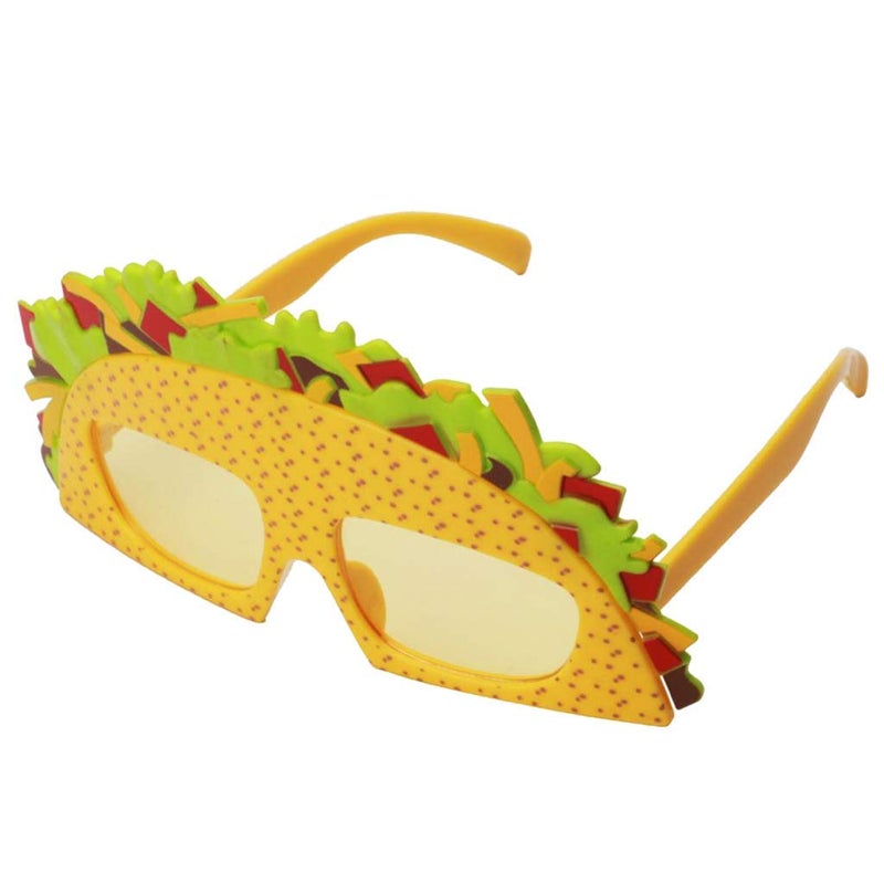FRECI Sandwich Eyeglasses Novelty Funny Eye Glasses Sunglasses Eyewear for Adults Kids - Yellow - Image 2